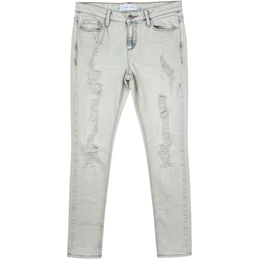 IRO Jeans Narford Distressed Skinny Jeans Light Wash Denim cotton casual Size 29